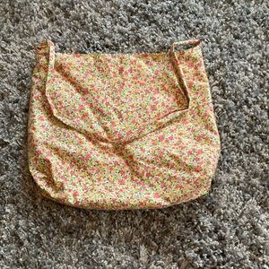 Cottage core floral tote bag